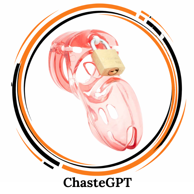 CB-3000 Translucent Red Chastity Cage Kit