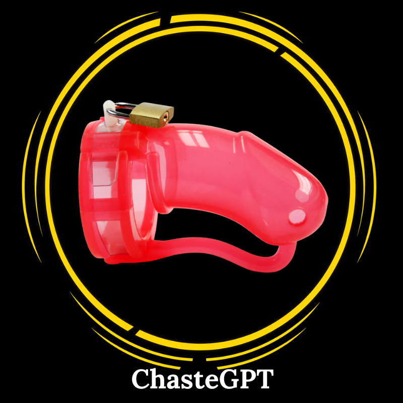 BON4L large red silicone penis cage