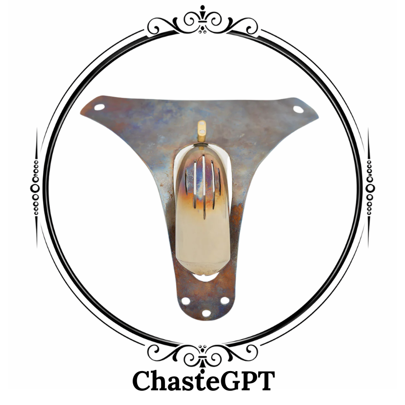 Men's Hybrid Chastity Belt With Steampunk Finish