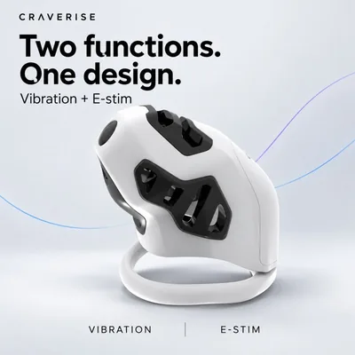 App-Controlled Vibrating & E-Stim Chastity Cage