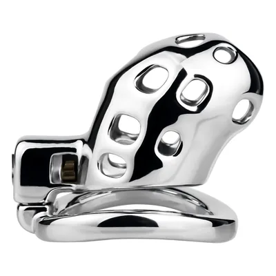 Breathable Aluminum Chastity Cage | Lightweight Mirror Polished Metal Chastity Device