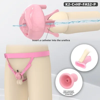 Inverted Chastity Cage with Upgraded Silicone Insert