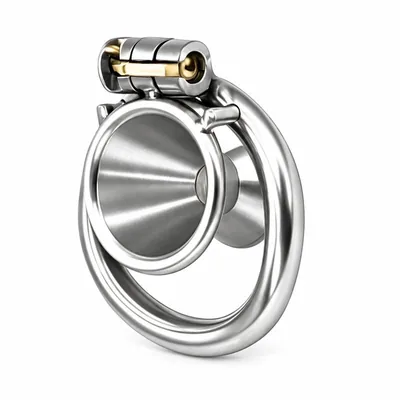Metal Funnel Chastity Cage
