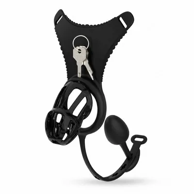 Modular Silicone Chastity Cage System | Remote Control Vibration & Adjustable Wearable Design (GSD D2)