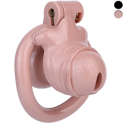 ABS Resin Realistic Dick Chastity Cage – Inverted Type AS036