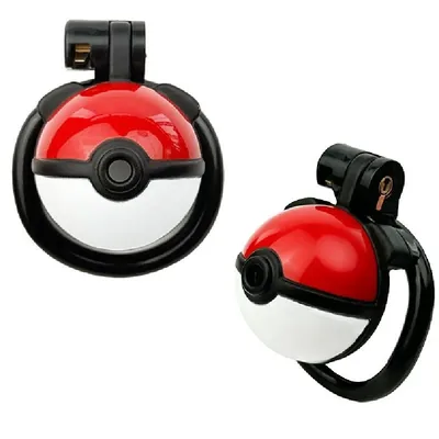 3D Poke Ball Chastity Cage Q605095