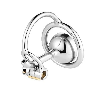 Horn-Shaped Reverse Chastity Cage Q609058