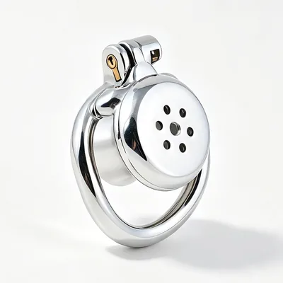 Inverted Stainless Steel Chastity Cage for Men