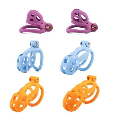 Xscockcage| Matte Texture Purple/Blue/Orange Cobra Chastity Cage 2.0